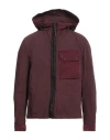Ten C Man Jacket Burgundy Size 42 Polyamide, Polyester In Red