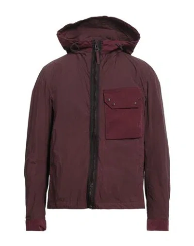 Ten C Man Jacket Burgundy Size 42 Polyamide, Polyester In Red