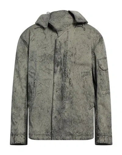 Ten C Man Jacket Military Green Size 44 Polyester, Polyamide