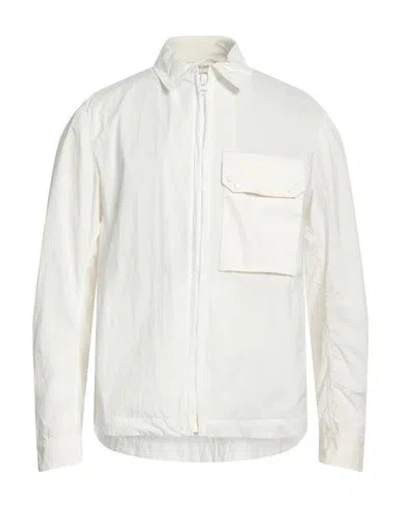 Ten C Man Jacket White Size 42 Polyamide, Polyester