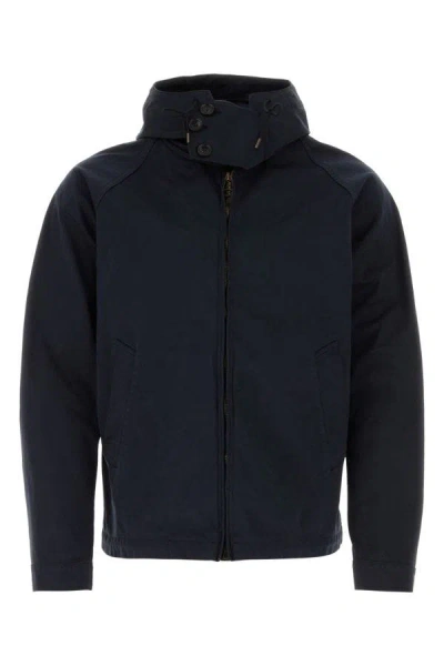 Ten C Man Navy Blue Polyester Blend Windbreaker