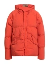 Ten C Man Down Jacket Orange Size 40 Polyamide