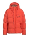 Ten C Man Puffer Rust Size 42 Polyamide In Red