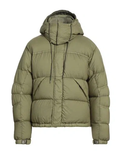 Ten C Man Down Jacket Sage Green Size 46 Polyamide In Sage Green