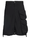 Ten C Man Shorts & Bermuda Shorts Black Size 30 Polyamide
