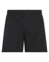 Ten C Black Stretch Shorts In Black