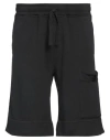 Ten C Drawstring-waist Cotton Shorts In Black
