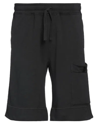 Ten C Drawstring-waist Cotton Shorts In Black