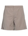Ten C Man Shorts & Bermuda Shorts Taupe Size 36 Polyamide, Cotton In Grey