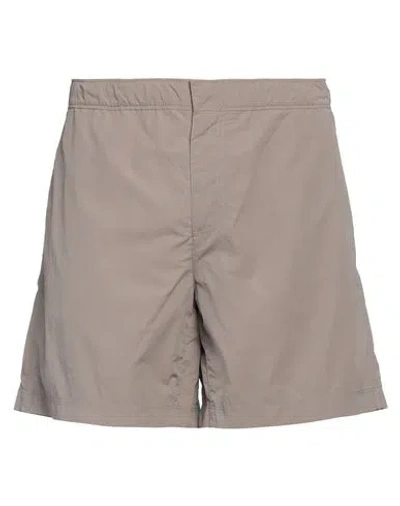 Ten C Man Shorts & Bermuda Shorts Taupe Size 36 Polyamide, Cotton In Grey