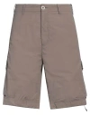 Ten C Man Shorts & Bermuda Shorts Grey Size 30 Polyamide, Cotton In Grey