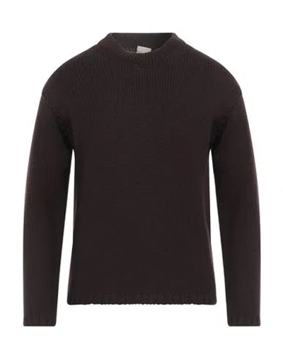 Ten C Man Sweater Dark Brown Size 38 Wool