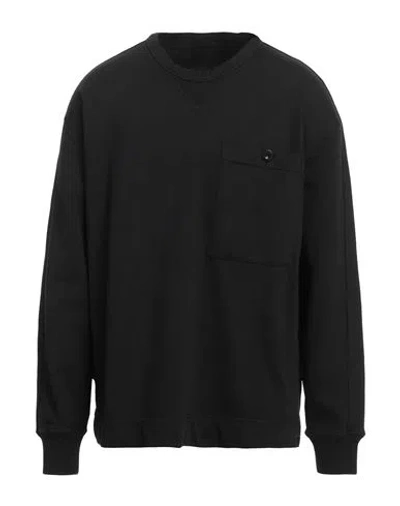 Ten C Man Sweatshirt Black Size Xxl Cotton