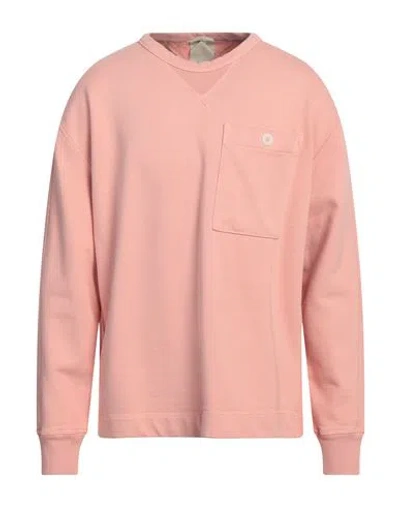 Ten C Man Sweatshirt Salmon Pink Size Xxl Cotton