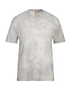 Ten C Man T-shirt Grey Size 3xl Cotton In Grey