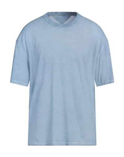 Ten C Man T-shirt Light Blue Size L Cotton