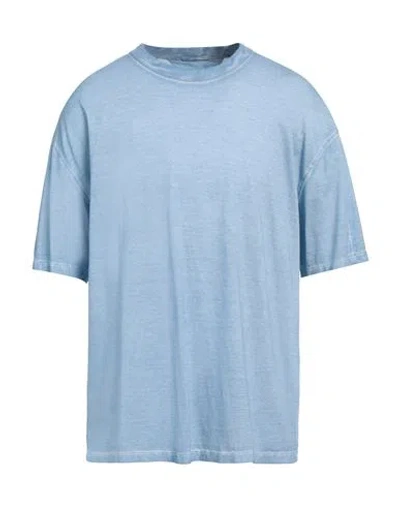 Ten C Man T-shirt Light Blue Size L Cotton In Blue