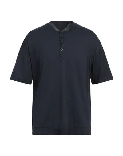 Ten C Man T-shirt Midnight Blue Size L Cotton In Blue