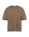 Ten C Man T-shirt Military Green Size L Cotton In Green