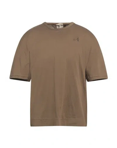 Ten C Man T-shirt Military Green Size L Cotton