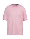 Ten C Logo-patch Cotton T-shirt In Pink