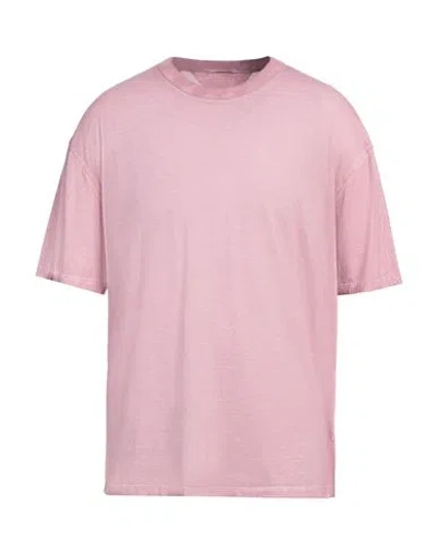 TEN C TEN C MAN T-SHIRT PINK SIZE L COTTON
