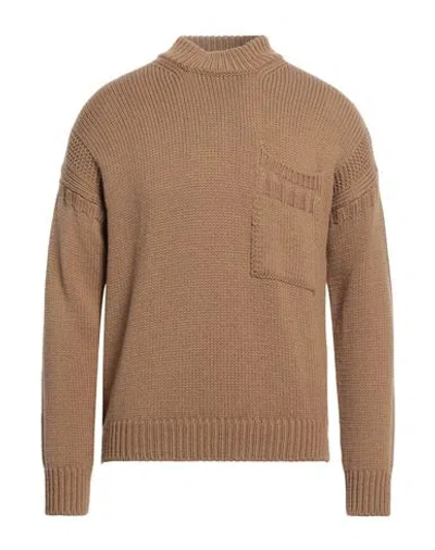 TEN C TEN C MAN TURTLENECK CAMEL SIZE 42 WOOL
