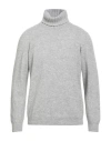 Ten C Man Turtleneck Light Grey Size 40 Virgin Wool In Gray