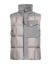 Ten C Man Vest Grey Size 42 Polyamide, Polyester In Gray