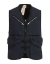 Ten C Man Vest Navy Size 38 Polyamide, Cotton In Black