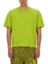 Ten C Man T-shirt Lime Green Size Xl Cotton In Green