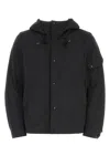 Ten C Long-sleeved Hooded Drawstring Jacket In Black