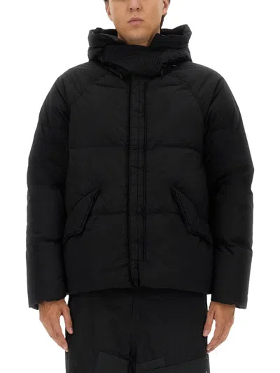 Ten C Black Nylon Artico Down Jacket