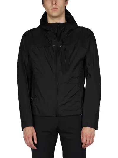 Ten C Men Hooded Windbreaker In Black