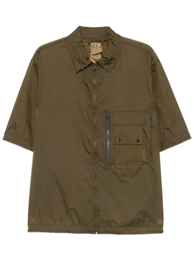 Ten C Men's Mini Stylish Button-up Shirt In Green