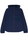 Ten C Mid Layer Hooded Jacket In Blue