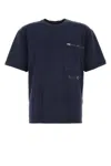 Ten C Men Navy Blue Cotton T-shirt In Blue