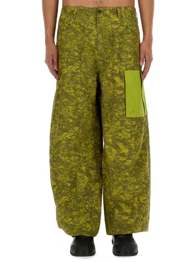 Ten C Nylon Cargo Pant In Green