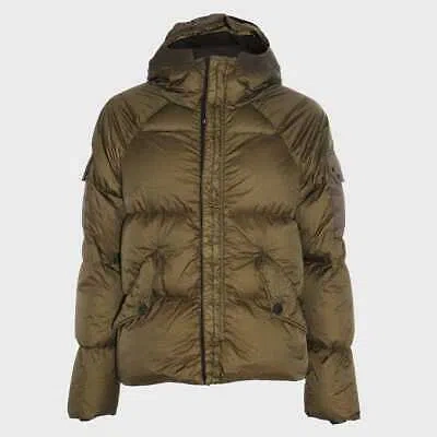 Pre-owned Ten C Olive Down Jacket 48 It In Green