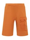 Ten C Orange Solid Shorts In Orange