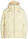 Ten C Hooded Puffer Jacket In Neutral