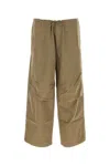 Ten C Pantalone Dalla Gamba Ampia In Misto Cotone Verde Militare  Uomo In Green