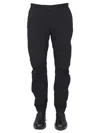 Ten C Trousers With Elastic Waistband And Pockets In Black