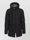 Ten C Quilted Black Deck Down Parka With Matte Finish In Black