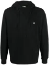 Ten C Patch-pocket Detail Hoodie In 黑色