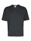 Ten C Dark Grey Cotton T-shirt In Blue