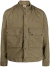 Ten C Patch-pockets Lightweight Jacket In Green