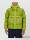 Ten C Quilted Hooded Jacket Drawstrings