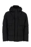 Ten C Black Nylon Grays Down Jacket In Black