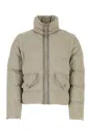 Ten C Detachable Sleeve Nylon Down Jacket In Grey